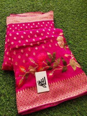 Banarasi soft pattu sarees with blouse (17)