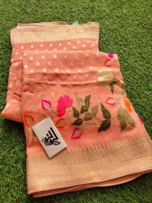Banarasi soft pattu sarees with blouse (5)