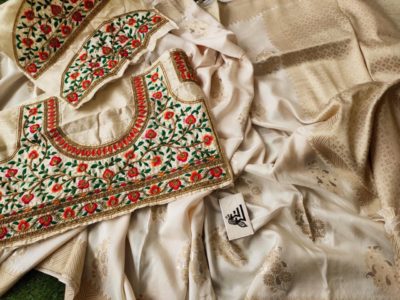 Banarasi soft silk sarees with blouse (6)