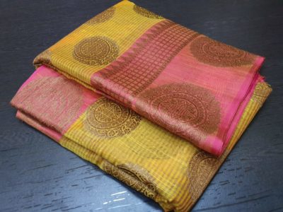 Chanderi antique weaving brocade sarees (1)