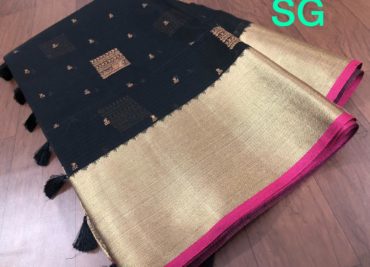 Exclusive handloom cotton silk chanderi sarees (1)