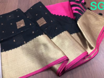 Exclusive handloom cotton silk chanderi sarees (3)