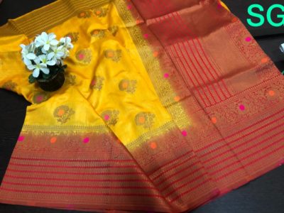 Exclusive semi banarasi kathan silk sarees (12)