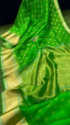 Fancy shades of organza sarees with blouse. (21)