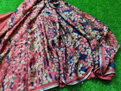 Latest floral chiffon sarees with border (3)