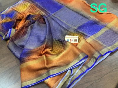 Latest pure mysore wrinkle crepe sarees (3)