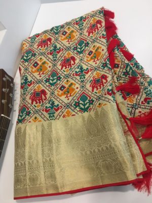 Latest pure patola paithani sarees with blouse (7)