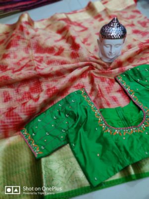 Organza shibori sarees with kanchi border (4)