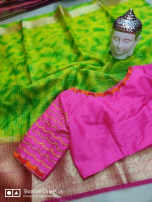Organza shibori sarees with kanchi border (6)