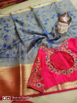 Organza shibori sarees with kanchi border (7)