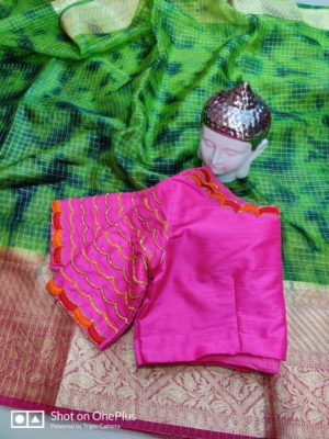 Organza shibori sarees with kanchi border (9)