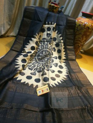 Pure ghachi tussar block printed sarees (5)