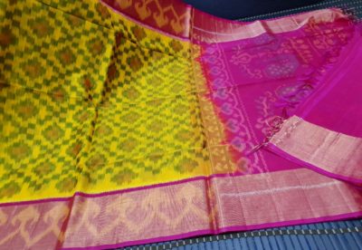 Pure handloom ikkat design sico sarees (1)