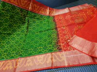 Pure handloom ikkat design sico sarees (2)