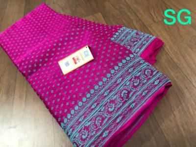 Pure handloom silk crepe sarees with blouse (12)