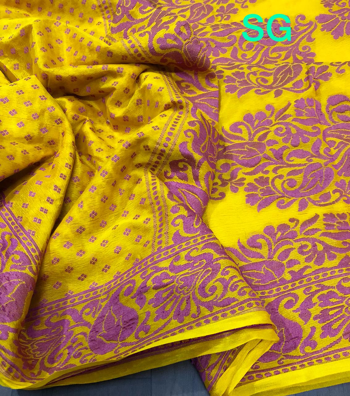 Pure handloom silk crepe sarees with blouse | siri designers