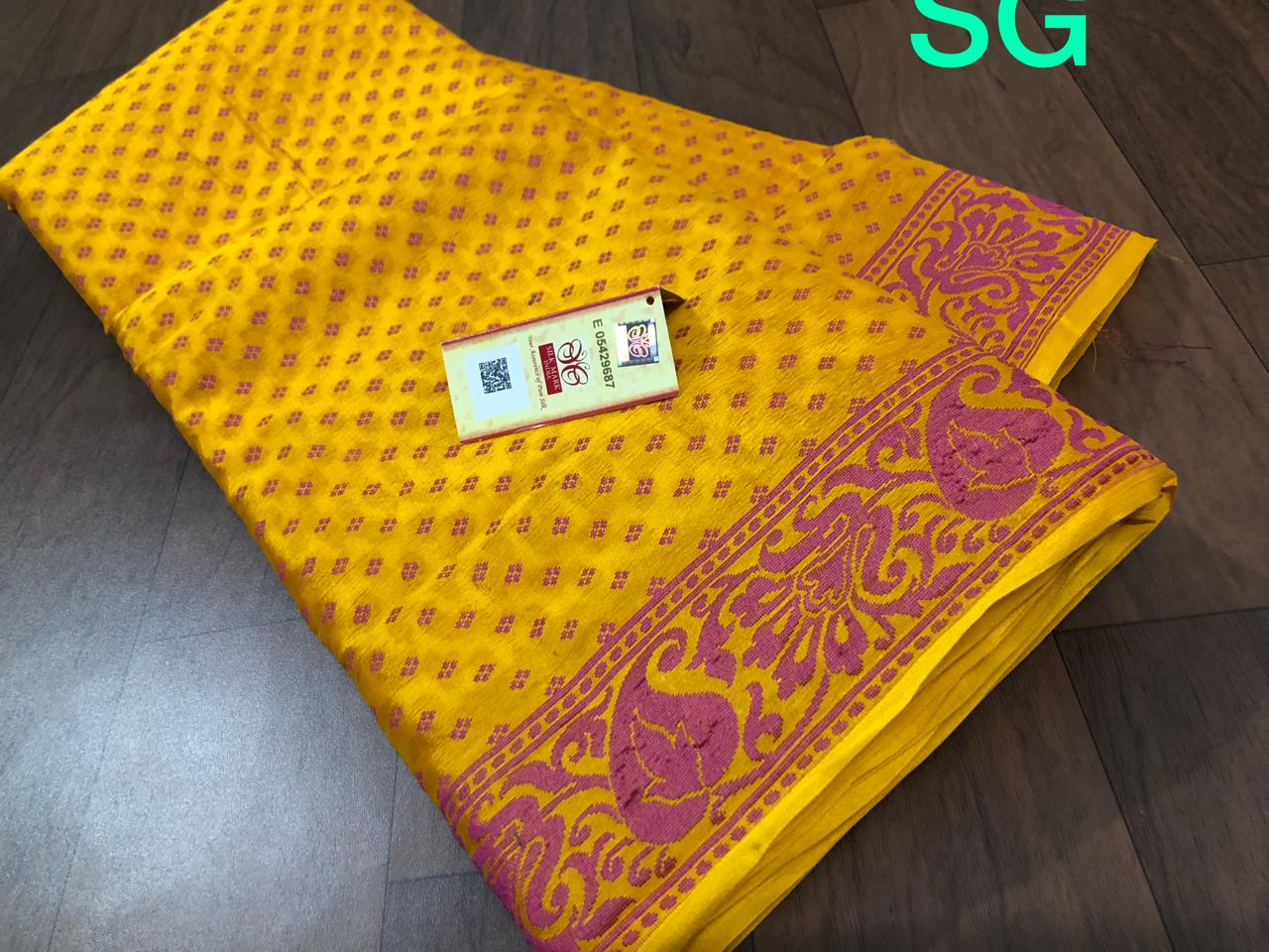 Pure handloom silk crepe sarees with blouse | siri designers