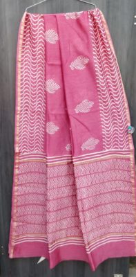 Pure new handblock printed chanderi silk sarees (13)