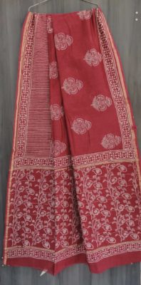 Pure new handblock printed chanderi silk sarees (22)