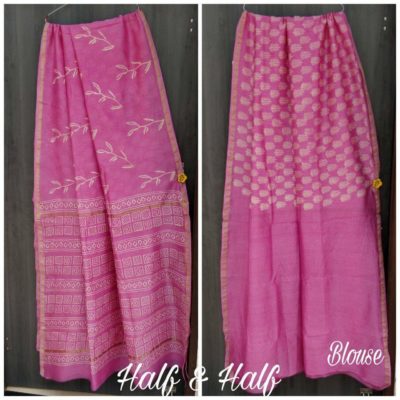 Pure new handblock printed chanderi silk sarees (38)