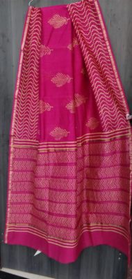 Pure new handblock printed chanderi silk sarees (4)