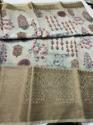 Pure soft maheshwari silk sarees with long borders (3)