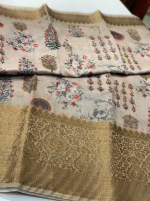 Pure soft maheshwari silk sarees with long borders (8)