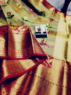 Rich organza sarees with pythani border (10)