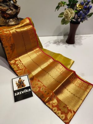 Rich organza sarees with pythani border (3)