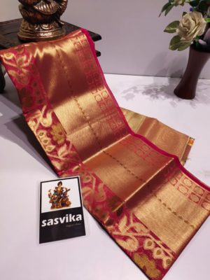 Rich organza sarees with pythani border (5)