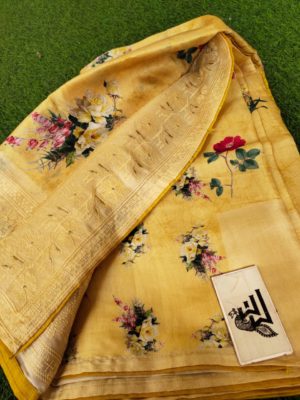 Soft tussar silk with heavy embroidary sarees (11)