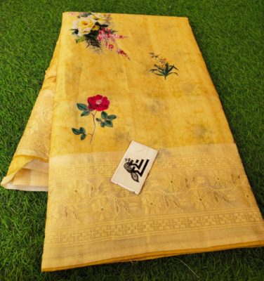 Soft tussar silk with heavy embroidary sarees (12)