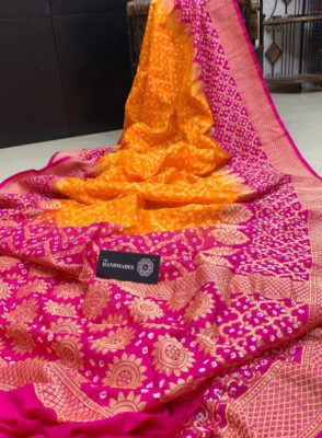Stunning assam coton silk sarees with blouse. (3)