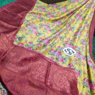 Tussar by cotton with banaras border sarees (7)