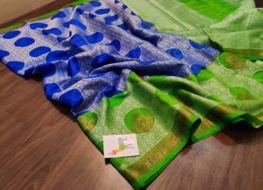Banaras georgette sarees with blouse (2)