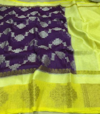 Banaras handloom linen silk sarees (11)