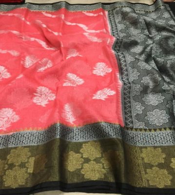 Banaras handloom linen silk sarees (13)
