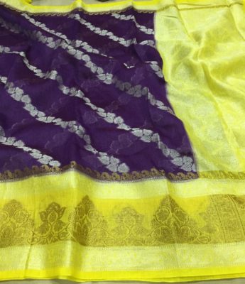 Banaras handloom linen silk sarees (22)