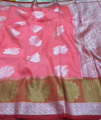 Banaras handloom linen silk sarees (28)