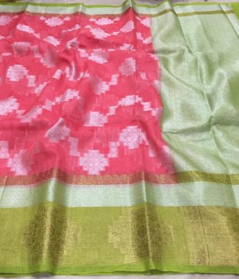 Banaras handloom linen silk sarees (5)