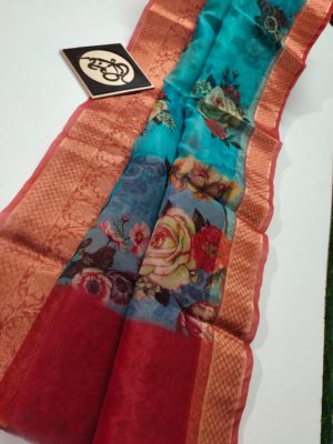 Banaras kora silk sarees with blouse (2)