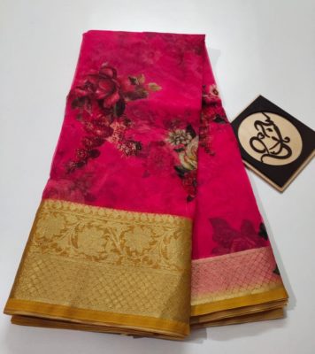 Banaras kora silk sarees with blouse (3)