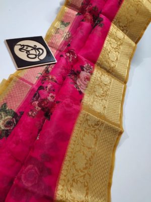 Banaras kora silk sarees with blouse (5)