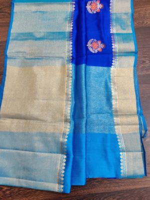Banaras spun silk sarees with blouse (4)