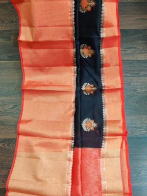 Banaras spun silk sarees with blouse (8)