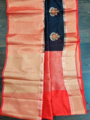 Banaras spun silk sarees with blouse (9)