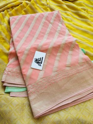 Banarasi georgette sarees with heavy weaving (1)