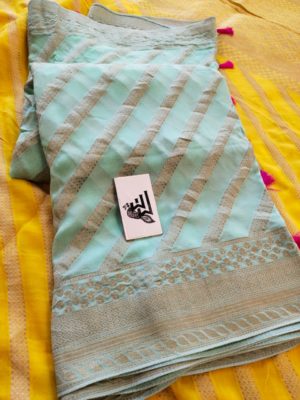 Banarasi georgette sarees with heavy weaving (10)