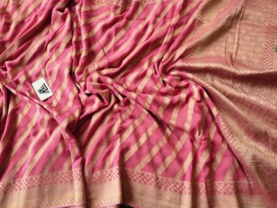Banarasi georgette sarees with heavy weaving (2)