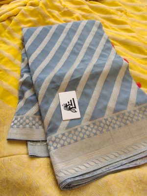 Banarasi georgette sarees with heavy weaving (3)
